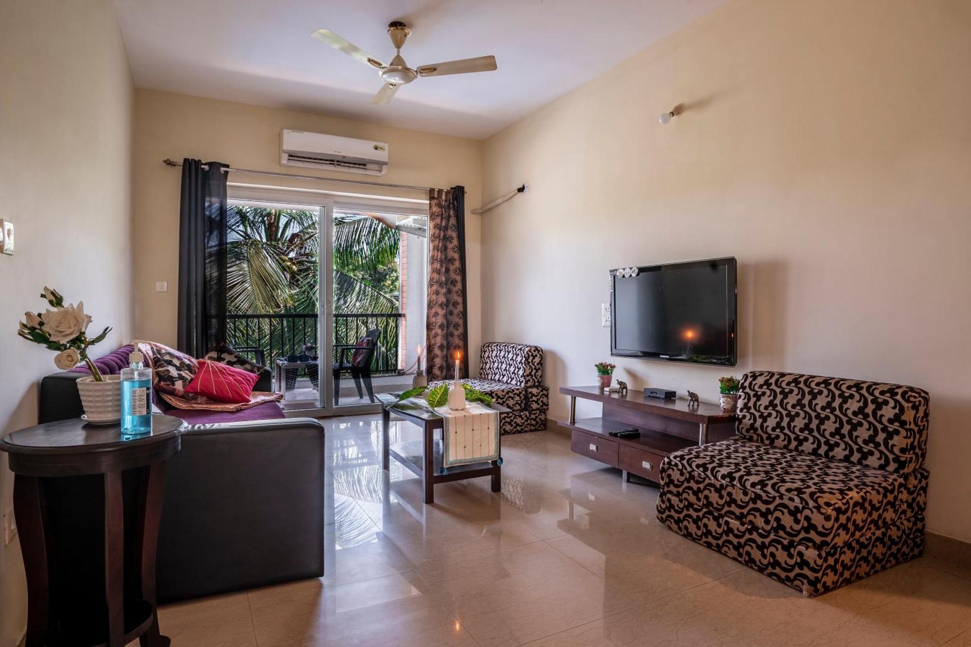 Goa Chillout Apartment - 1Bhk, バガ エクステリア 写真